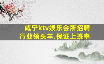 咸宁ktv娱乐会所招聘行业领头羊.保证上班率